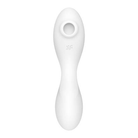 Белый вибратор 3-в-1 Curvy Trinity 5+